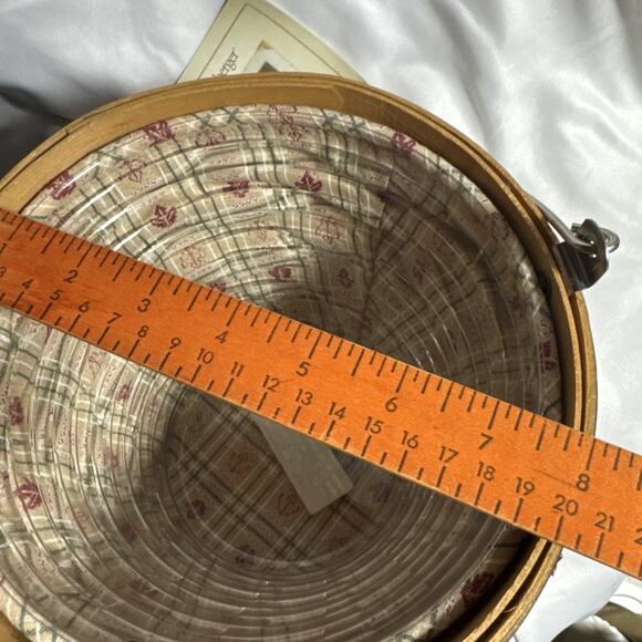 Longaberger 2003 Heritage Days Pail Basket, Liner, Protector USA Handmade EUC - Picture 12 of 12